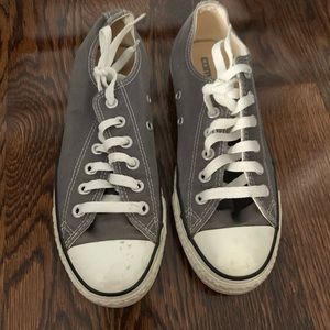 Grey converse chucks size 7.5 women’s / 5.5 men.